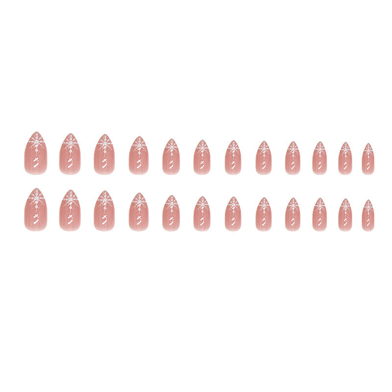 Wholesale Snow Glitter French Resin Nail Stickers